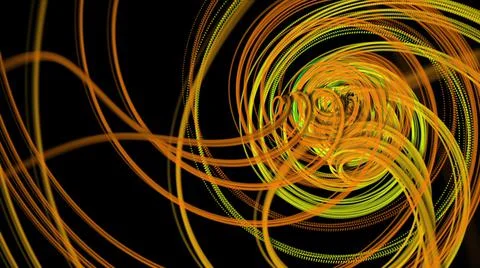 Computer generated   of  spiral shape spins Stock Illustration