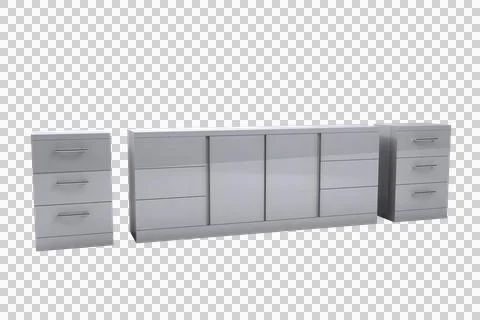 Computer generated storage compartments Illustration
