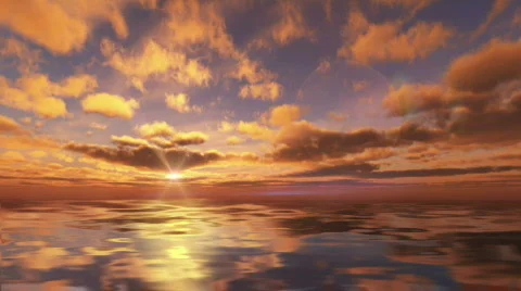 Computer generated sunset 動画素材 738717