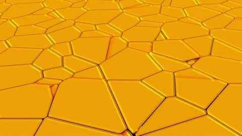 Computer generated surface with fractures. 3D rendering an earthquake effect Stock Footage 129846494