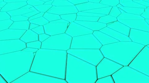 Computer generated surface with fractures. 3D rendering an earthquake effect Stock Illustration