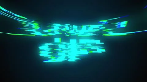 Computer generated a text message screen: Level 1 up. 3d rendering 8-bit font Stock Illustration