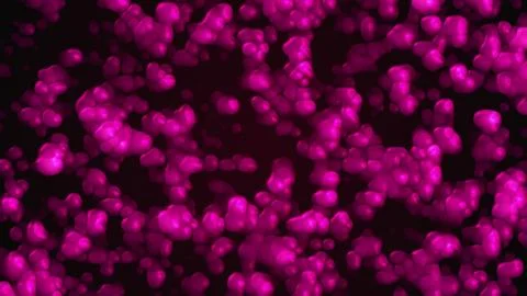 Computer generated texture from many bubbles and abstract particles. 3D Illustrazione stock