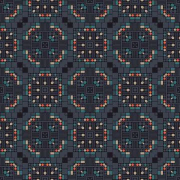 Computer generated vibrant seamless pattern Stock Illustration