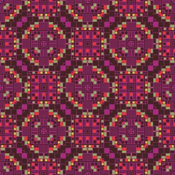 Computer generated vibrant seamless pattern Illustrazione stock