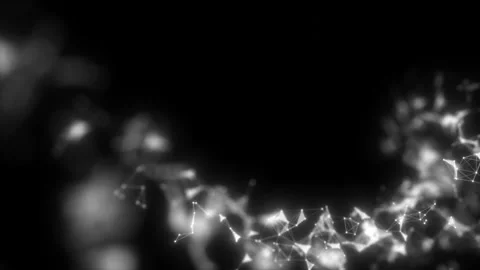 Computer generated video abstract moving background. Triangles, dots and lines Stock Footage 101877788