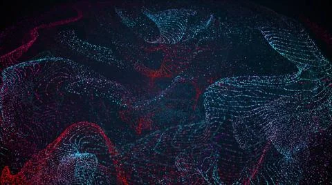 Computer generated vortex of particles. 3d rendering of gaseous excellent ... Stock Photos