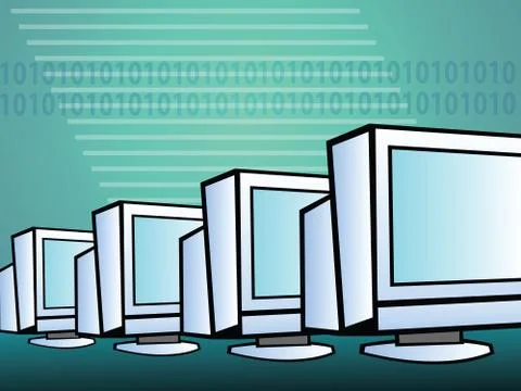 Computer generation Stock Illustration