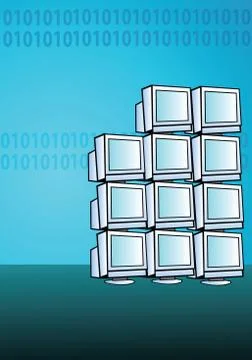 Computer generation Illustrazione stock