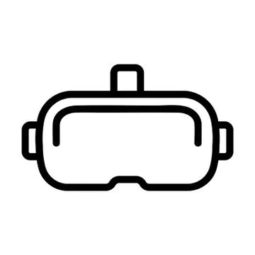 Computer glasses icon vector. Isolated contour symbol illustration Illustration