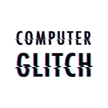 Computer glitch 스톡 일러스트