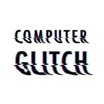 Computer glitch Stock Illustration