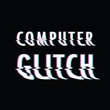 Computer glitch Stock Illustration