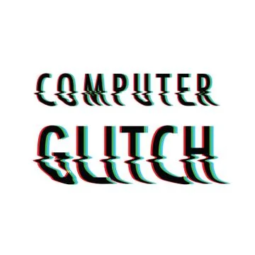 Computer glitch Stock Illustration