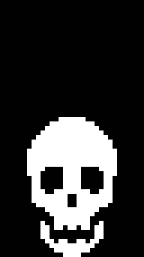 Computer glitch - skull appears on the screen Stock Footage 151653005