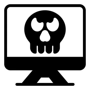 Computer glyph icon vector illustration isolated on white background Stock Illustration