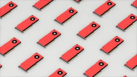 Computer GPU, Graphic Processing Unit card	 Stock Footage 102209875