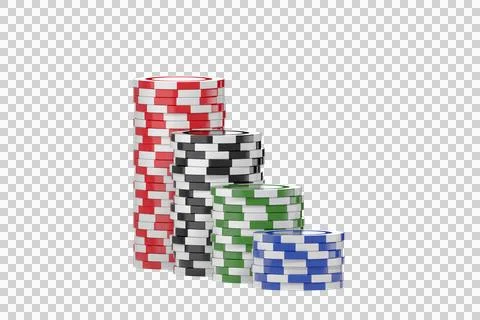 Computer graphic 3D image of gambling chips Foto stock