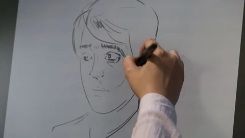 Computer graphic artist working with drawing tablet for computer. Stock Footage 81471446