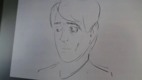 Computer graphic artist working with drawing tablet for computer. Stock Footage 81471557