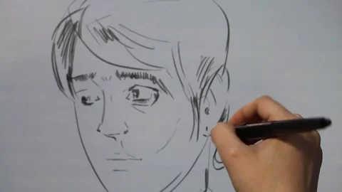 Computer graphic artist working with drawing tablet for computer. Stock Footage 81471653