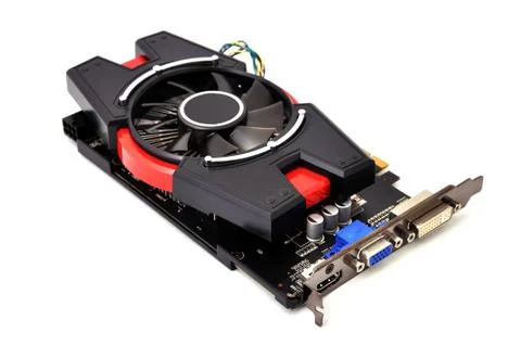 Computer graphic card Foto stock