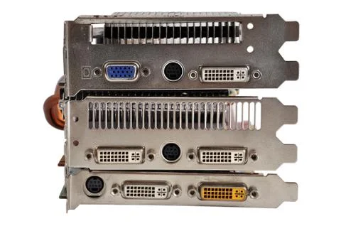 Computer graphic cards Stock Photos