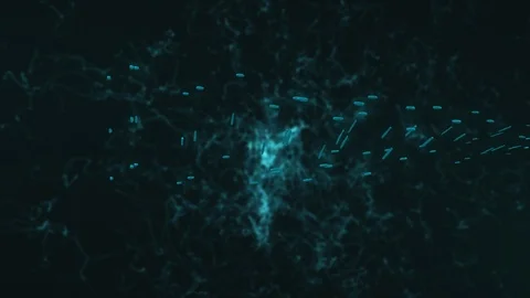 Computer graphic of elements creating DNA model part Stock Footage 113154824