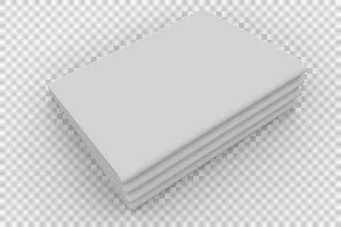 Computer graphic image of blank paper stack Stock Photos