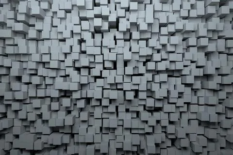 Computer graphic image of blocks Stock Photos