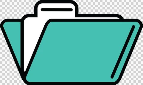 Computer graphic image of folder イラスト素材