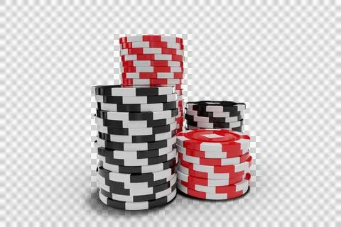 Computer graphic image of gambling chips Foto stock