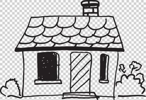 Computer graphic image of house Stock Illustration