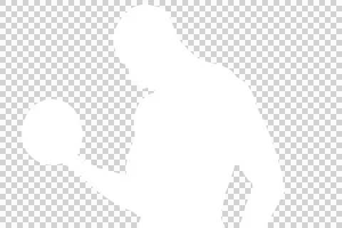 Computer graphic image of man exercising with dumbbells Stock Illustration