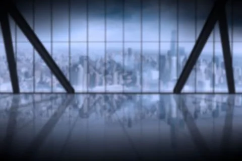 Computer graphic image of metal grate against cloudy sky Ilustración de archivo