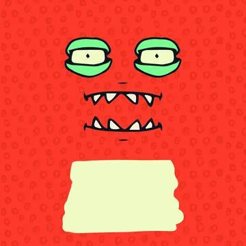 Computer graphic image of monster Stockfoto's