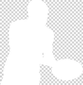 Computer graphic image of player holding ball Stock Photos