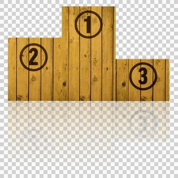 Computer graphic image of podium Stock Photos