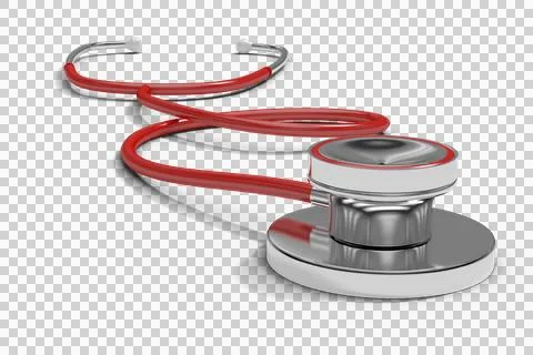 Computer graphic image of stethoscope Illustrazione stock