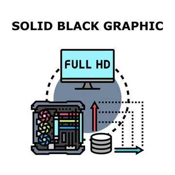 Computer graphic processing connecting hardware to display output Stock Illustration