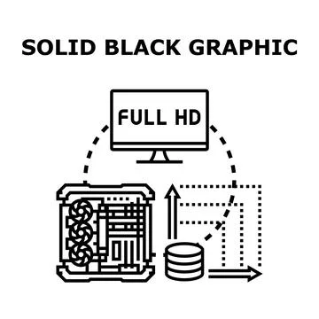 Computer graphic processing connecting hardware to display output Stock Illustration