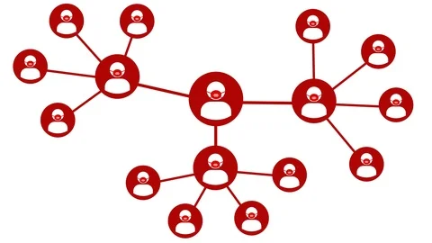 Computer graphic showing increasing sick persons . Stock Footage 125348100