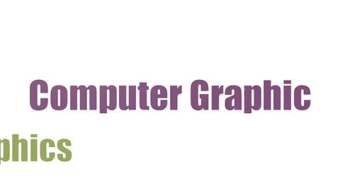 Computer Graphic Word Cloud Animated On White Background Video stock 107247887