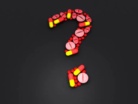 Computer graphics, 3d-render of pharmaceuticals, capsules, pills, tablets, fo Stock-Illustration