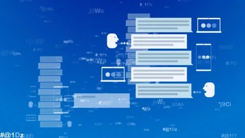 A computer graphics 3d rendering of email messages in the forms of books, fil Illustrazione stock