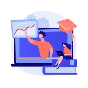 Computer graphics advices and tips watching vector concept metaphor. Stock Illustration