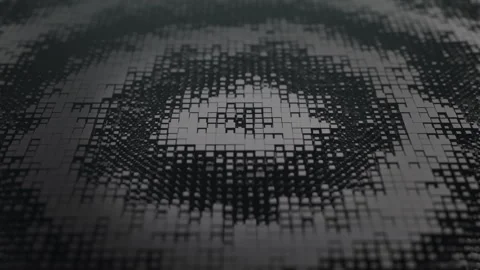 Computer graphics and animation of geometric elements for abstract background. Stock Footage 265071835