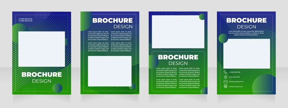 Computer graphics blank brochure layout design イラスト素材
