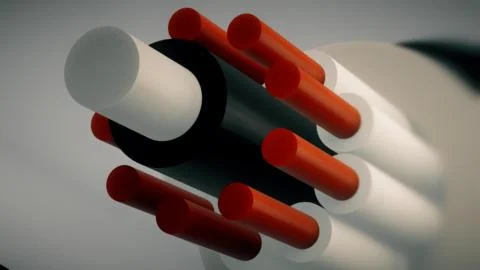 Computer graphics cable. Technology background 스톡 일러스트