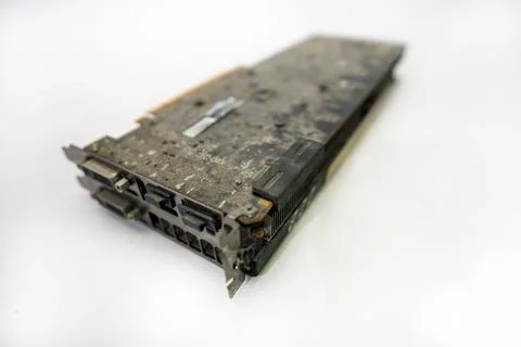 Computer graphics card to increase graphics performance in games - Foto stock